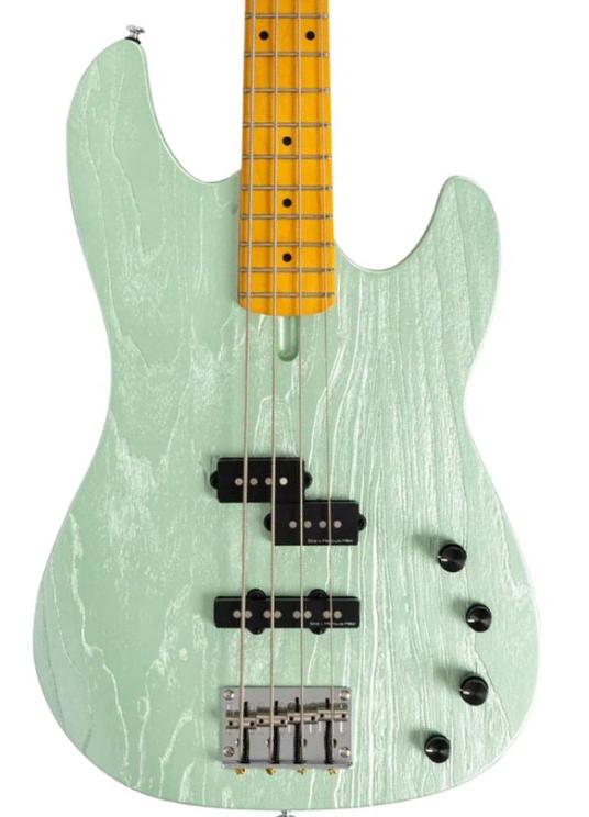 Solid body electric bass Sire Marcus Miller P6 4ST - Surf Green Metallic