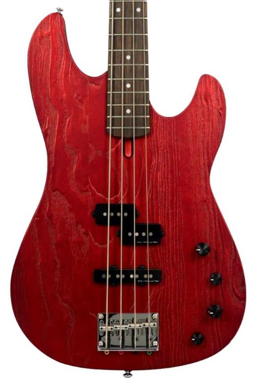 Solid body electric bass Sire Marcus Miller P6 4ST - candy apple red
