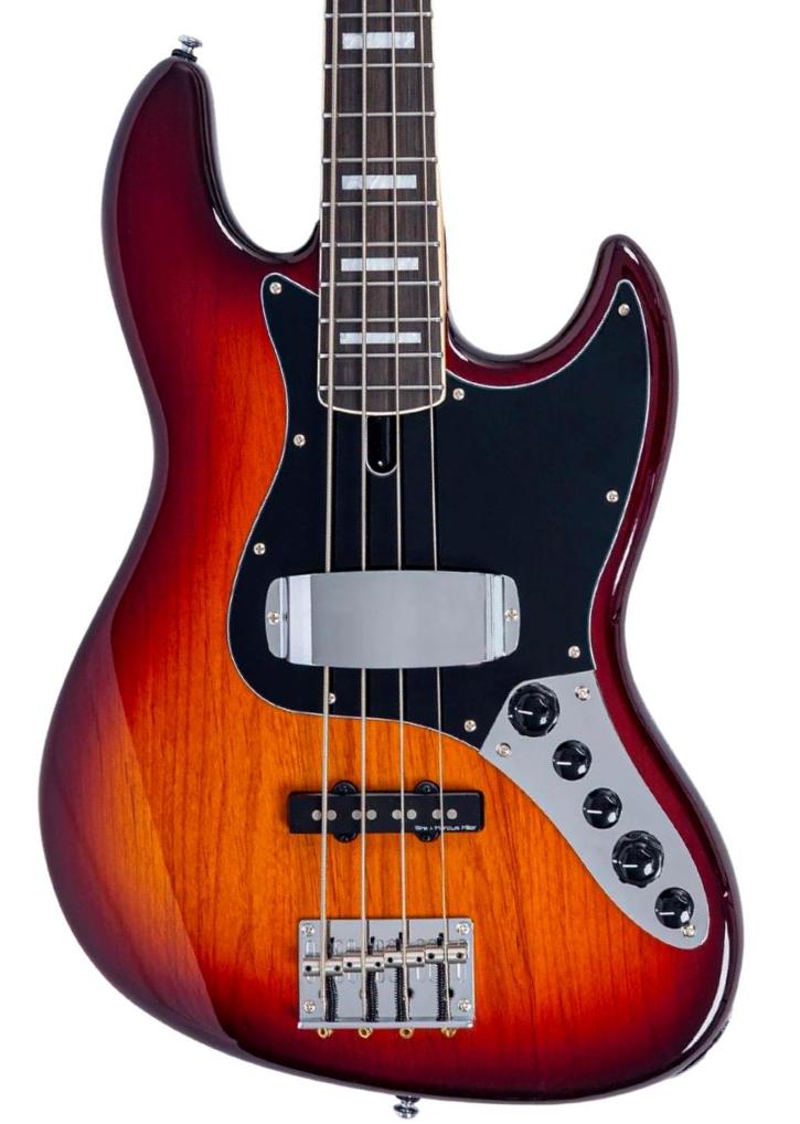 Solid body electric bass Sire Marcus Miller V7 Alder New Gen 4ST - tobacco sunburst