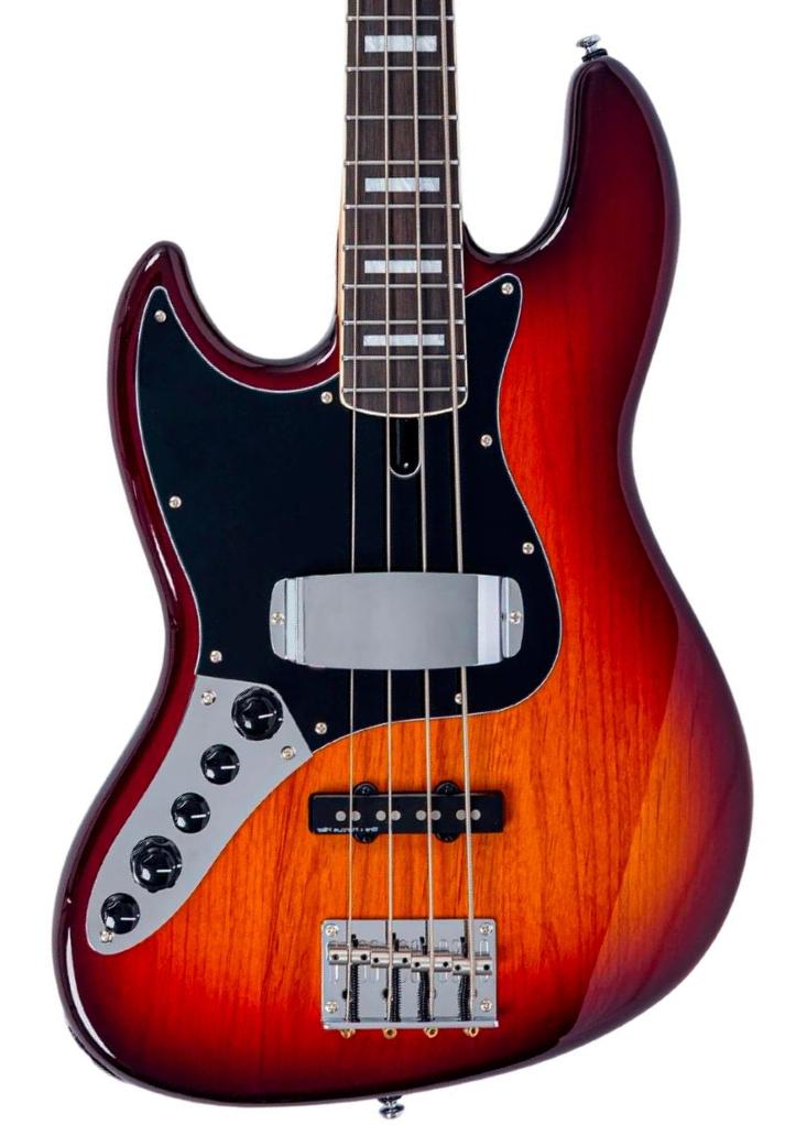 Solid body electric bass Sire Marcus Miller V7 Alder New Gen 4ST LH - tobacco sunburst