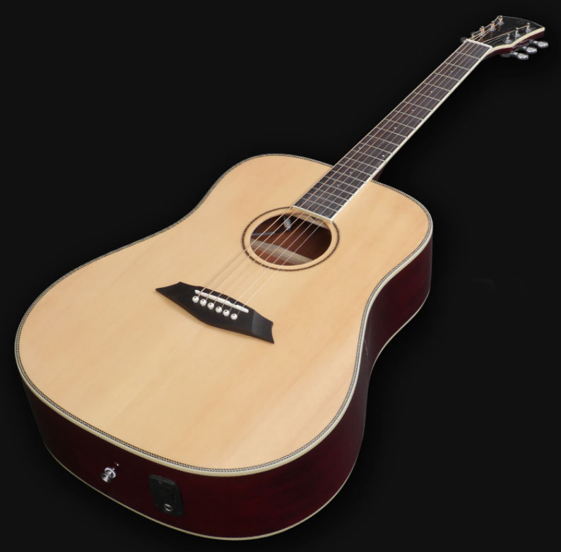 Sire Larry Carlton A3-d Signature Dreadnought Epicea Acajou Rw - Natural - Electro acoustic guitar - Variation 1