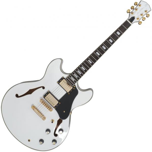 Semi-hollow electric guitar Sire Larry Carlton H7 - White