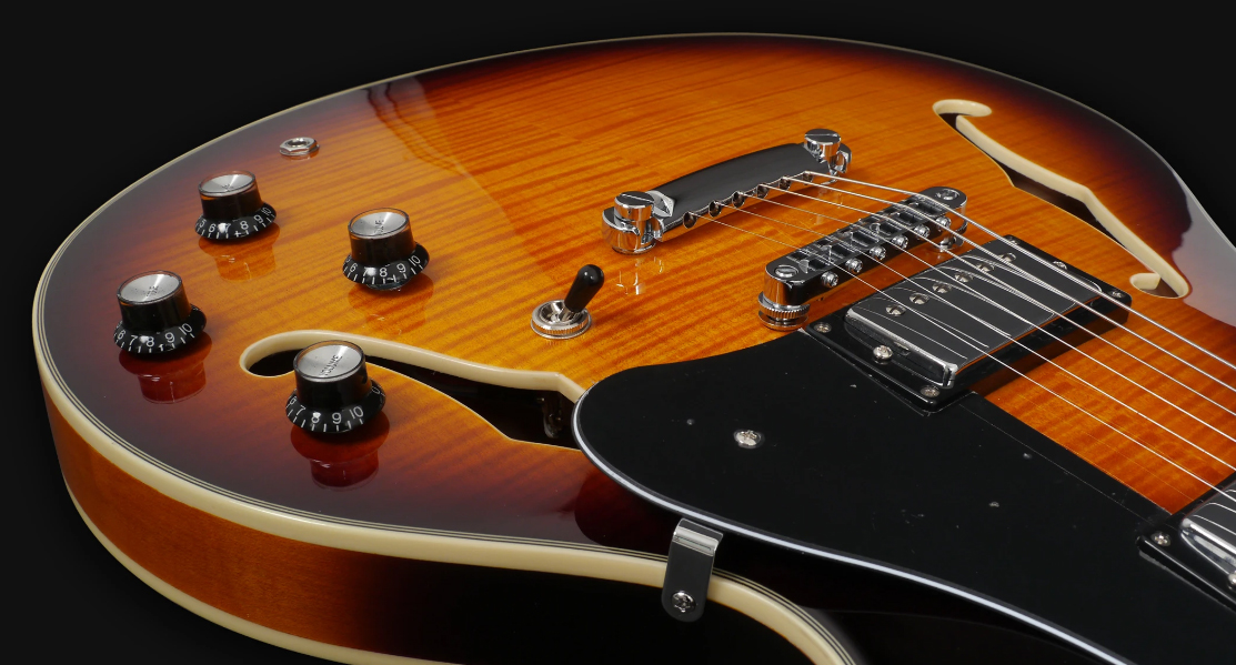 Sire Larry Carlton H7 Signature Ht Hh Eb - Vintage Sunburst - Semi-hollow electric guitar - Variation 3