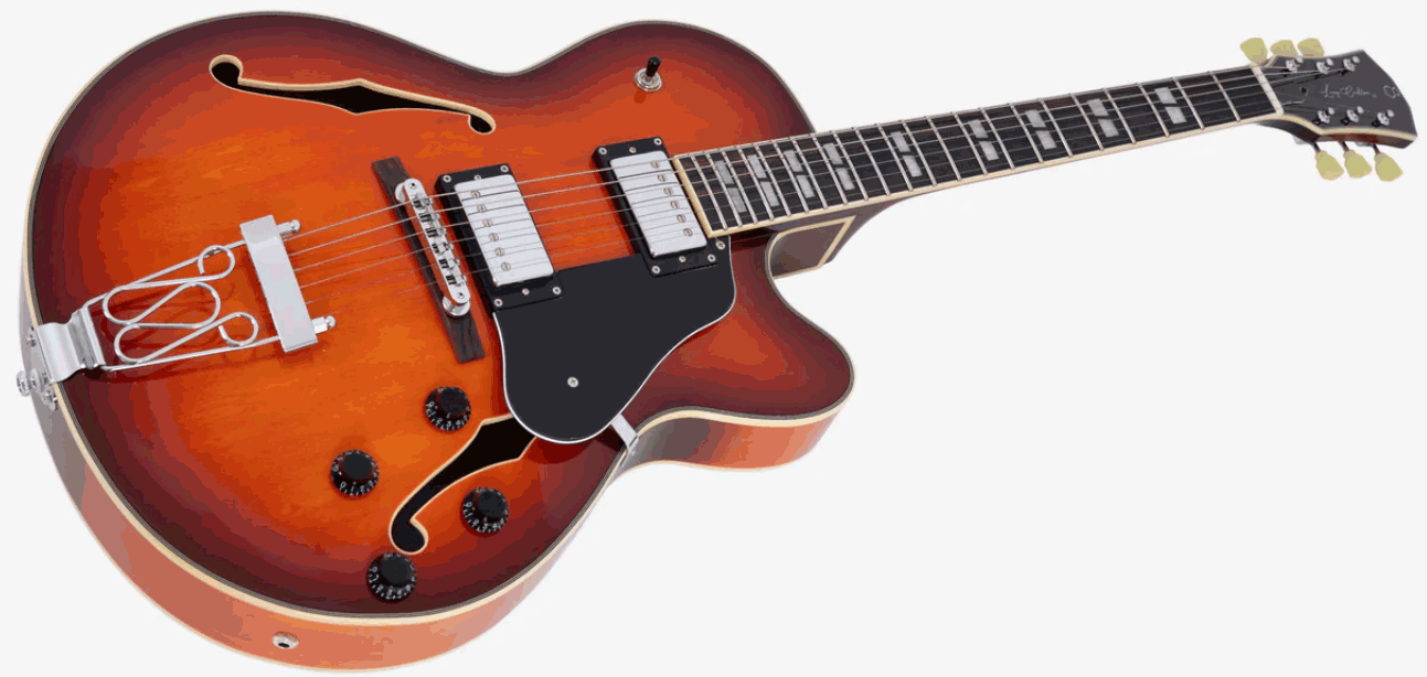 Sire Larry Carlton H7f 2h Ht Eb - Tobacco Burst - Hollow-body electric guitar - Variation 2
