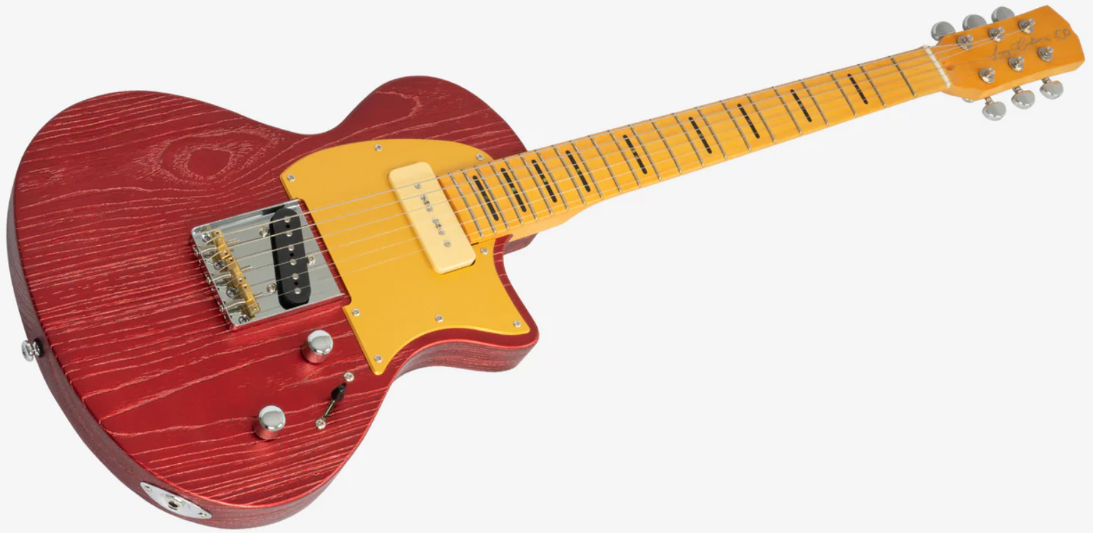 Sire Larry Carlton I5t 2s P90 Ht Mn - Candy Apple Red - Single cut electric guitar - Variation 2
