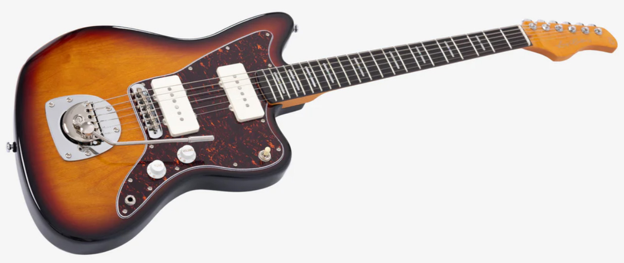 Sire Larry Carlton J5 2s Trem Eb - 3-tone Sunburst - Retro rock electric guitar - Variation 2