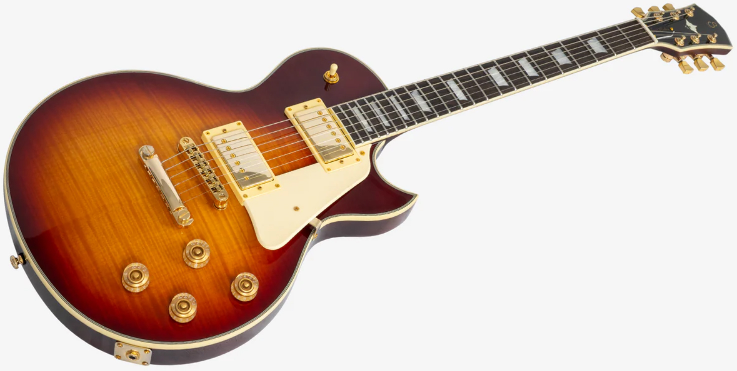 Sire Larry Carlton L7 Lh Gaucher New Gen 2h Ht Eb - Tobacco Sunburst - Single cut electric guitar - Variation 2