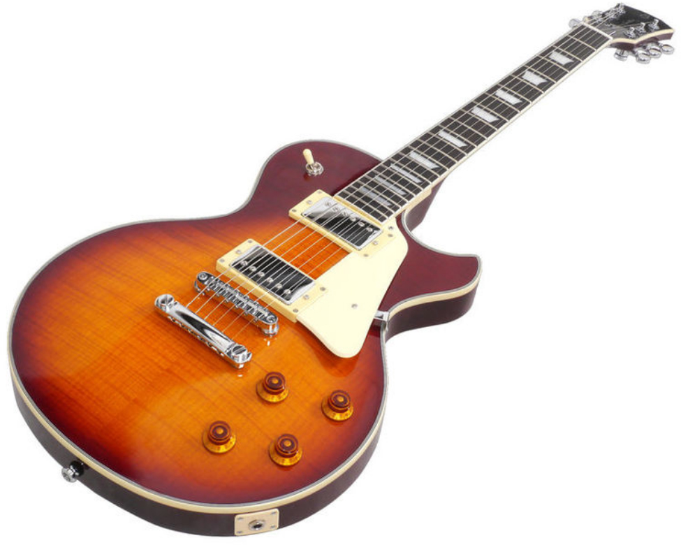 Sire Larry Carlton L7 Signature Ht Hh Eb - Tobacco Sunburst - Single cut electric guitar - Variation 1