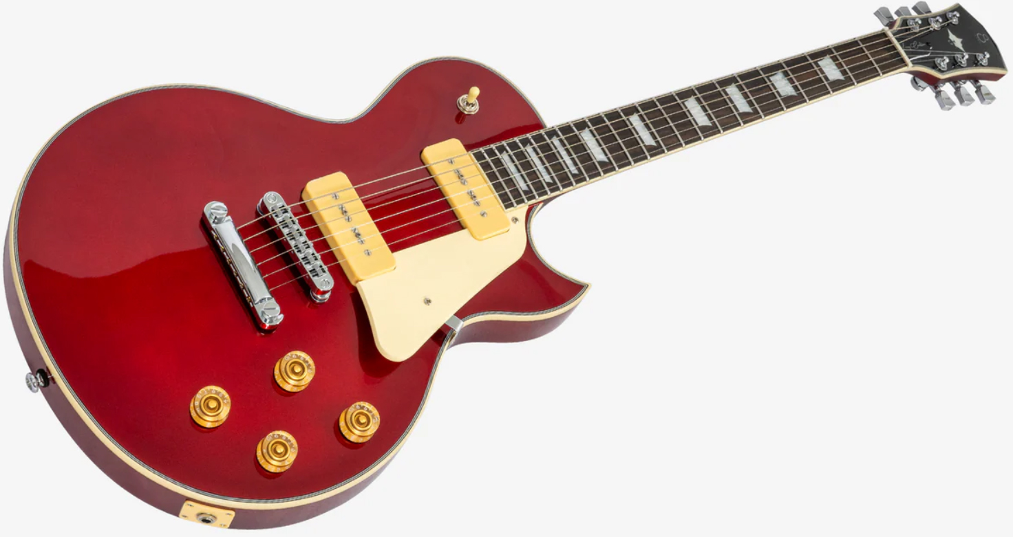 Sire Larry Carlton L7v New Gen 2s P90 Ht Eb - Candy Apple Red - Single cut electric guitar - Variation 2