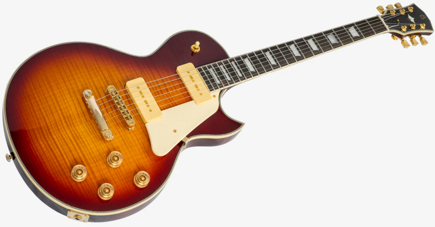 Sire Larry Carlton L7v New Gen 2s P90 Ht Eb - Tobacco Sunburst - Single cut electric guitar - Variation 2