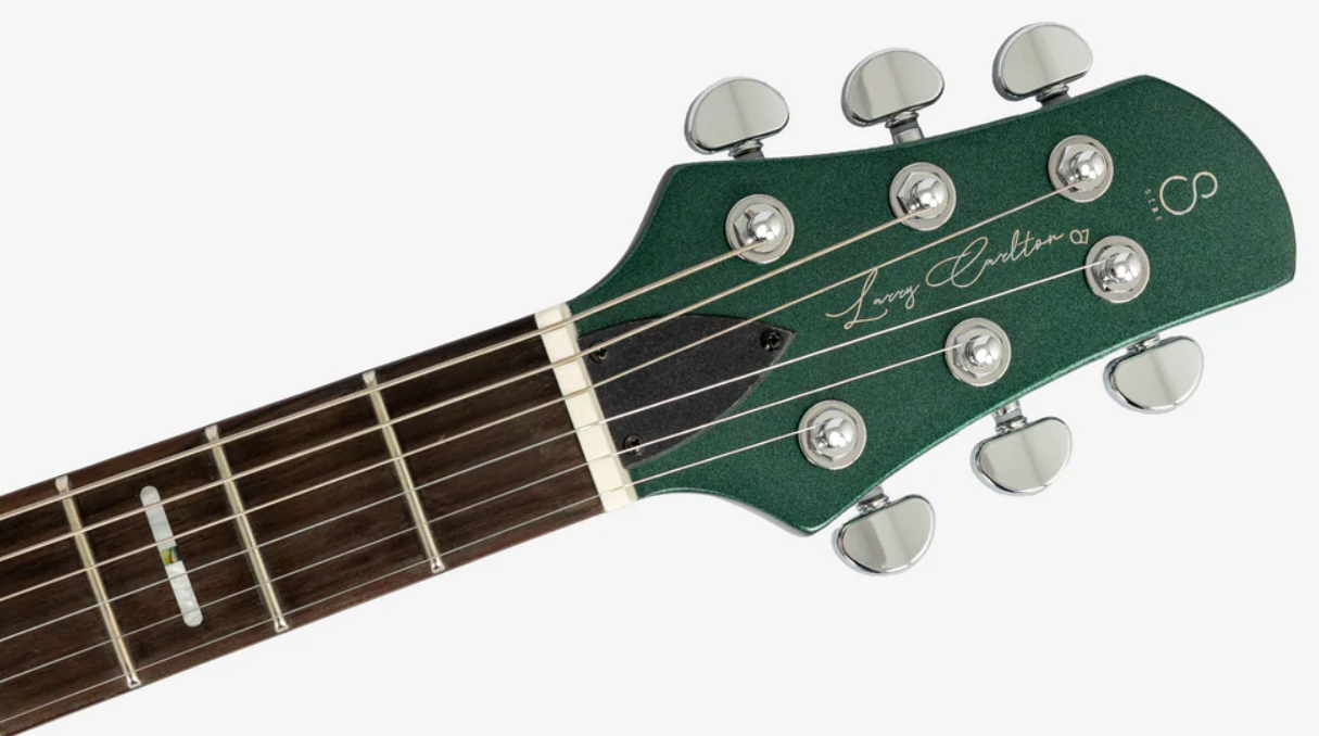 Sire Larry Carlton Q7 Lh Gaucher 2h Trem Eb - Metallic Green - Double cut electric guitar - Variation 3