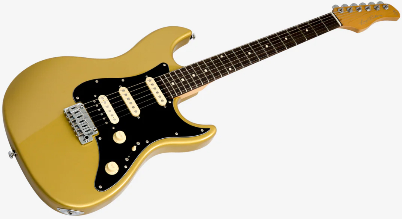 Sire Larry Carlton S3 Hss New Gen Trem Rw - Metallic Gold - Str shape electric guitar - Variation 2
