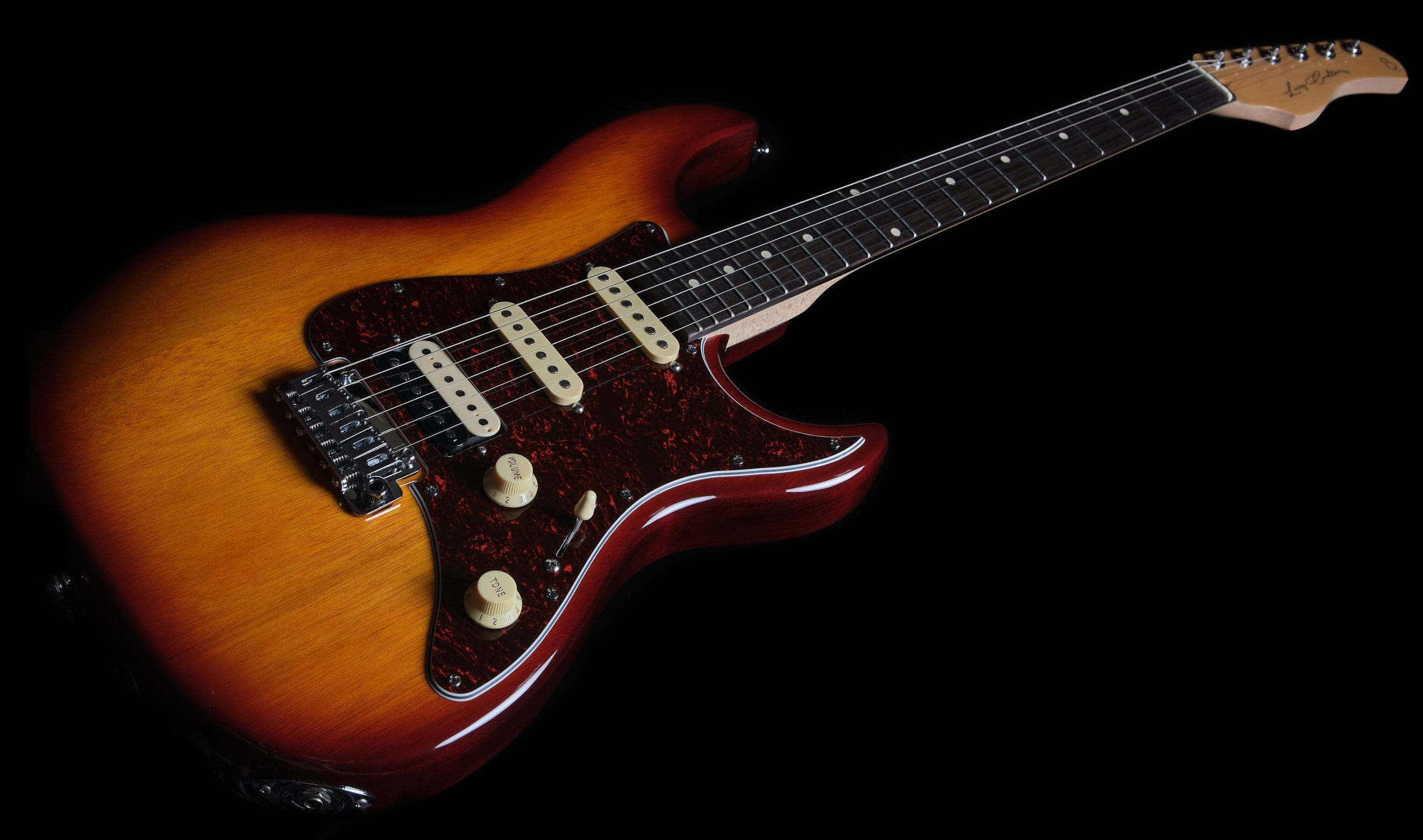 Sire Larry Carlton S3 Lh Signature Gaucher Hss Trem Rw - Tobacco Sunburst - Left-handed electric guitar - Variation 1