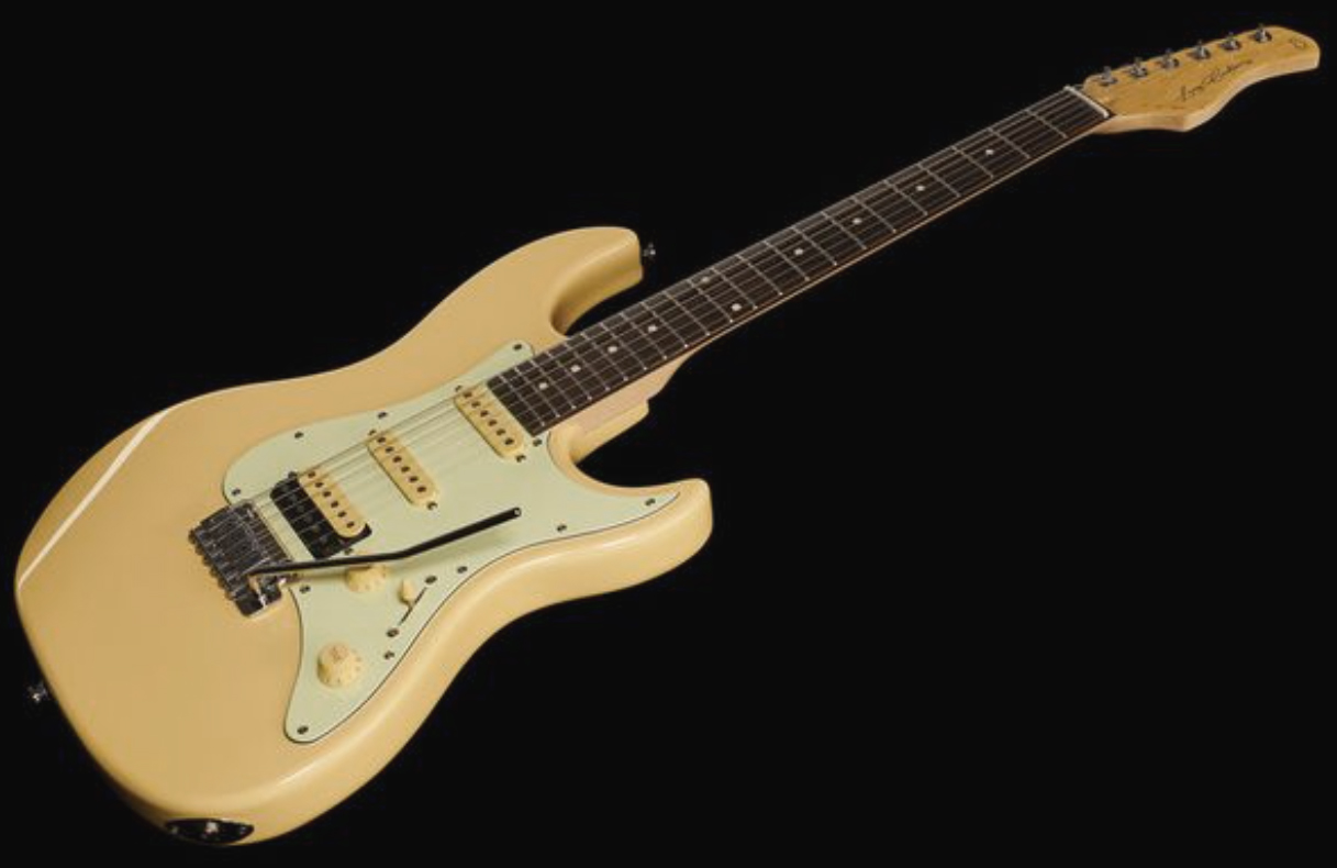 Sire Larry Carlton S3 Lh Signature Gaucher Hss Trem Rw - Vintage White - Left-handed electric guitar - Variation 1