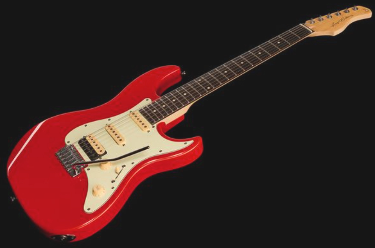 Sire Larry Carlton S3 Lh Signature Gaucher Hss Trem Rw - Dakota Red - Left-handed electric guitar - Variation 1