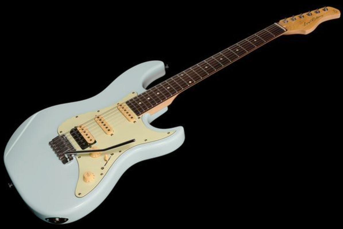 Sire Larry Carlton S3 Lh Signature Gaucher Hss Trem Rw - Sonic Blue - Left-handed electric guitar - Variation 1