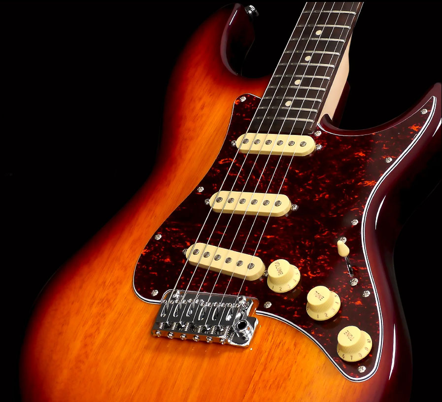 Sire Larry Carlton S3 Sss Lh Signature Gaucher 3s Trem Rw - Tobacco Sunburst - Str shape electric guitar - Variation 2