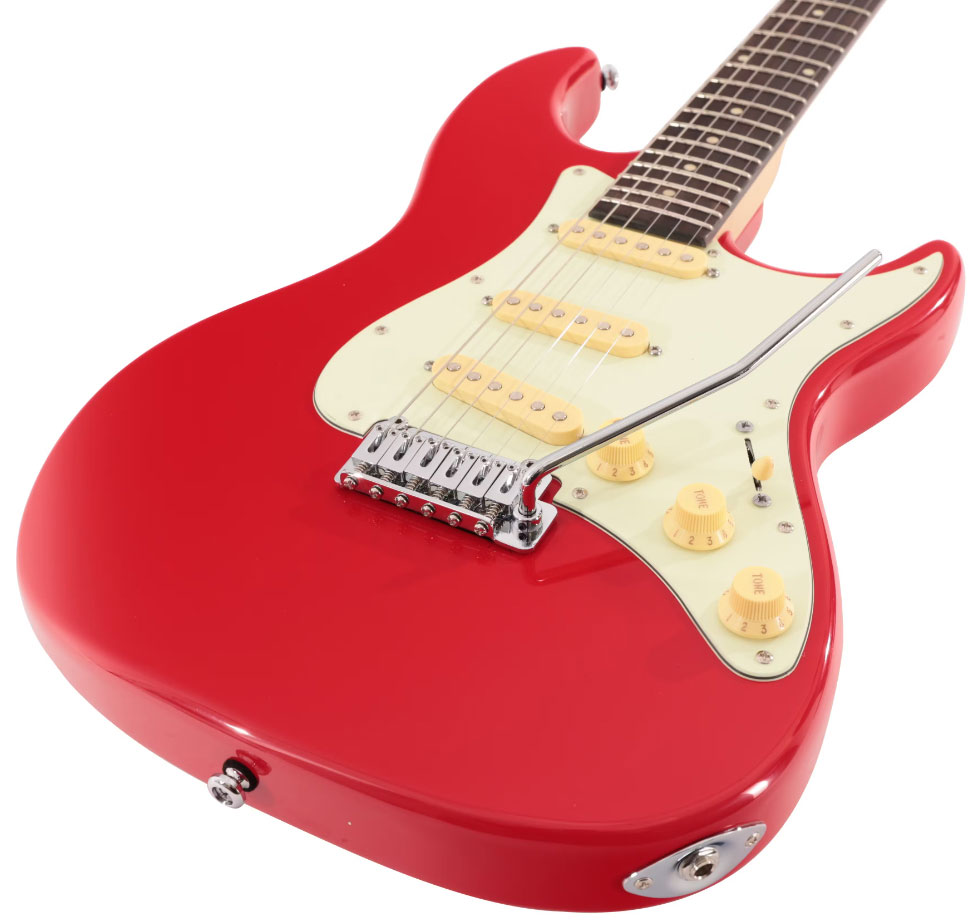 Sire Larry Carlton S3 Sss Lh Signature Gaucher 3s Trem Rw - Dakota Red - Str shape electric guitar - Variation 2