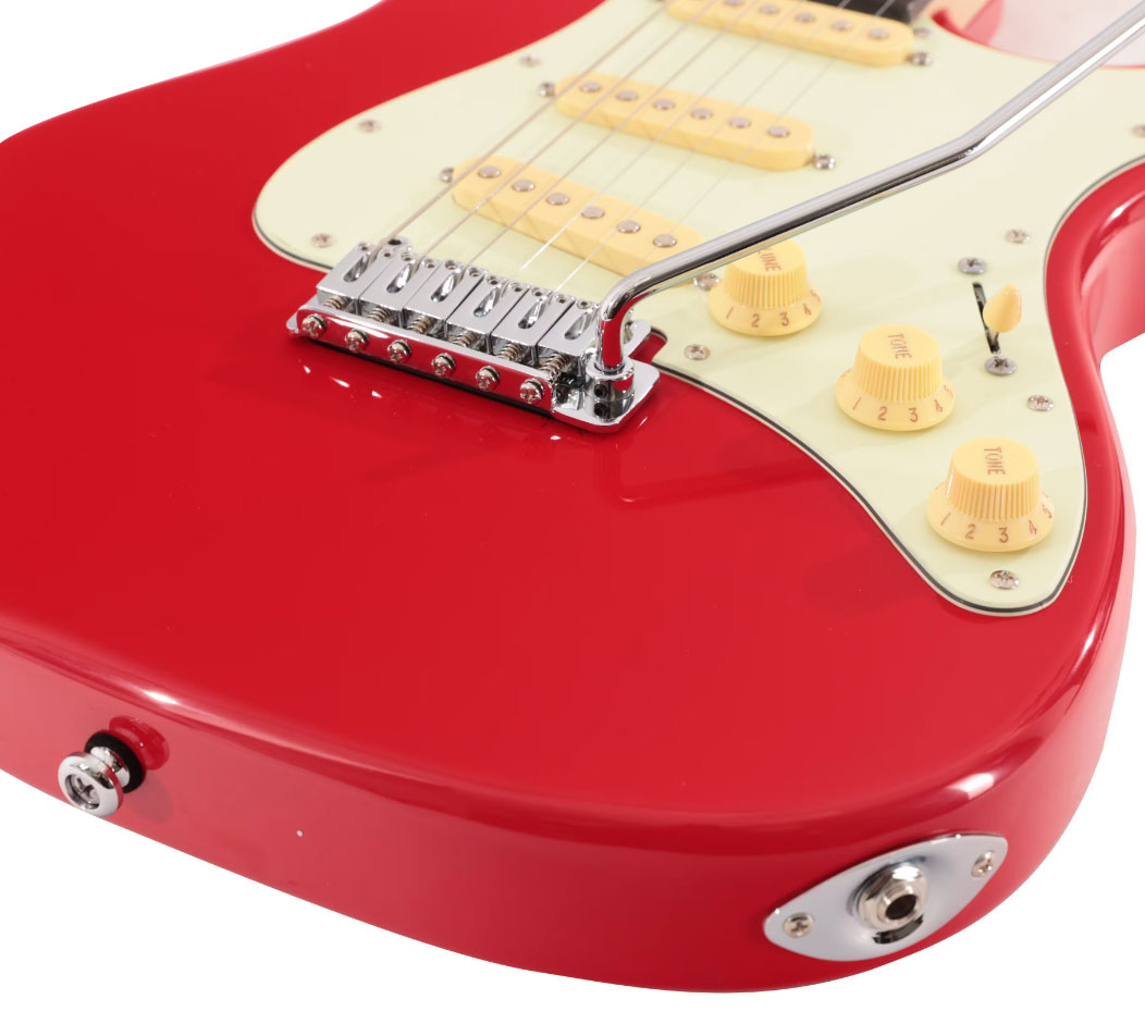 Sire Larry Carlton S3 Sss Lh Signature Gaucher 3s Trem Rw - Dakota Red - Str shape electric guitar - Variation 4