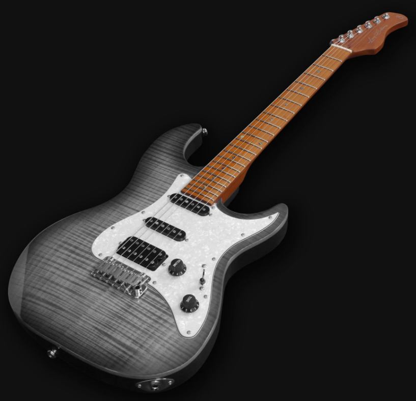 Sire Larry Carlton S7 Fm Signature Hss Trem Mn - Trans Black - Str shape electric guitar - Variation 2