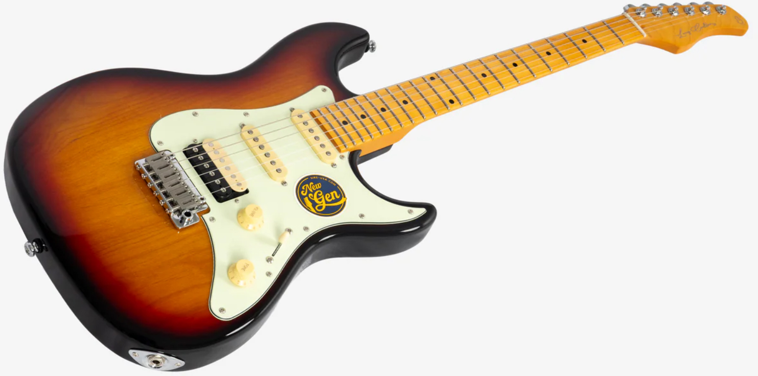 Sire Larry Carlton S7 Hss Lh Gaucher New Gen Trem Mn - 3 Tone Sunburst - Str shape electric guitar - Variation 2