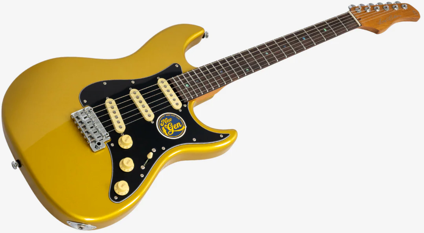 Sire Larry Carlton S7 Lh Gaucher New Gen 3s Trem Rw - Metallic Gold - Str shape electric guitar - Variation 2