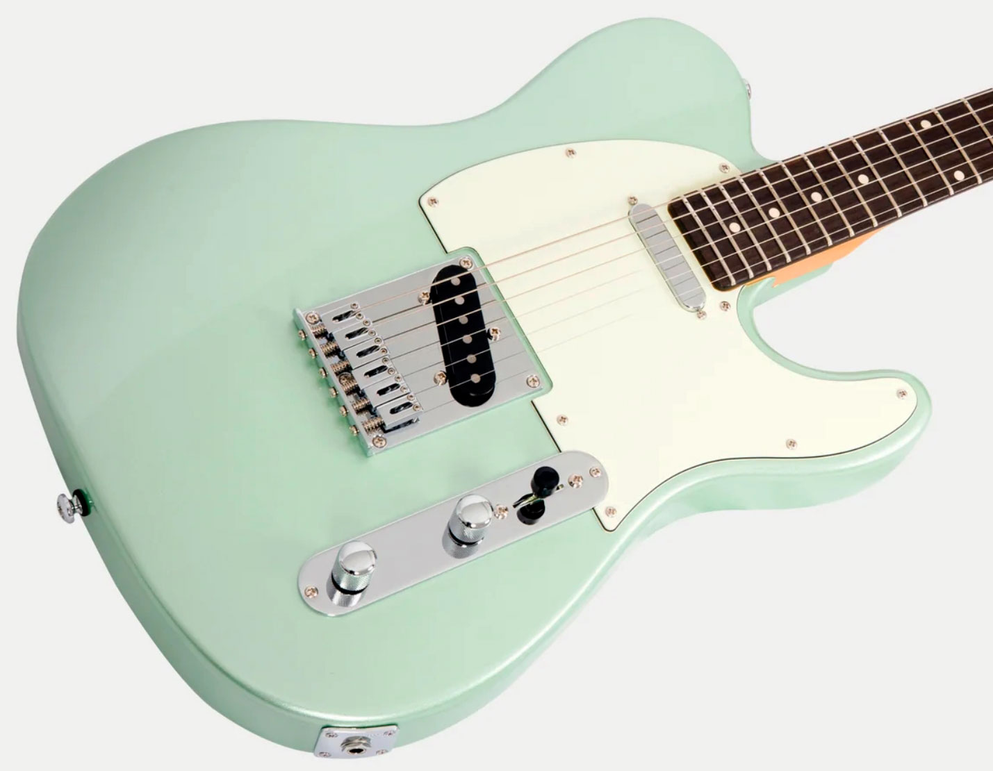 Sire Larry Carlton T3 New Gen 2s Ht Rw - Surf Green Metallic - Tel shape electric guitar - Variation 2