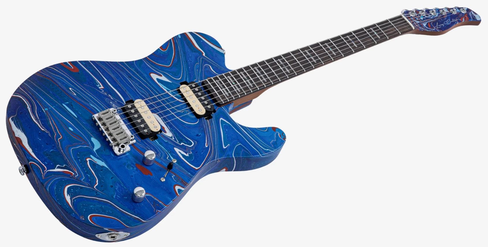 Sire Larry Carlton T7 Sw 2h Trem Rw - Blue Swirl - Tel shape electric guitar - Variation 2