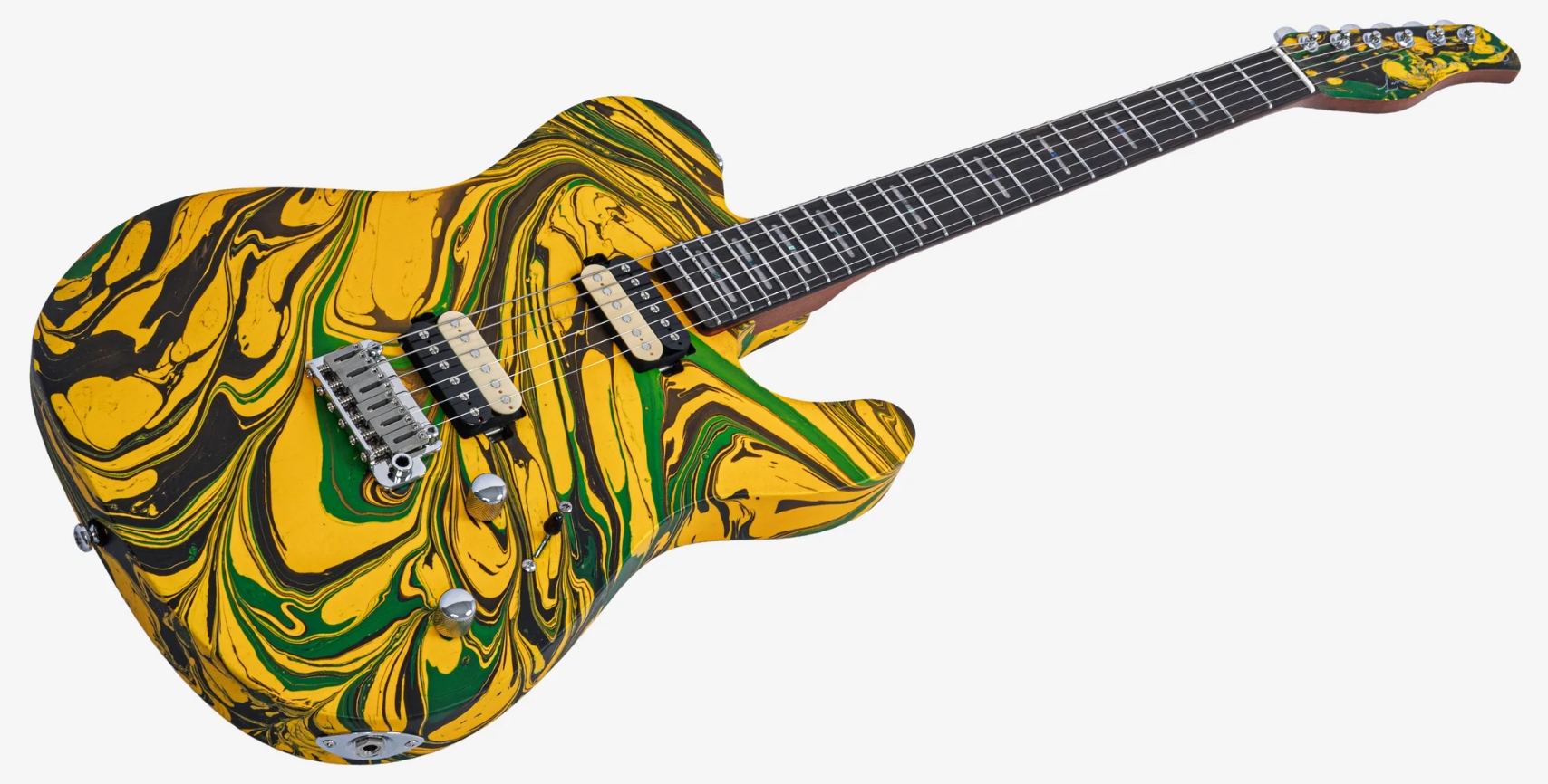 Sire Larry Carlton T7 Sw 2h Trem Rw - Yellow Swirl - Tel shape electric guitar - Variation 2