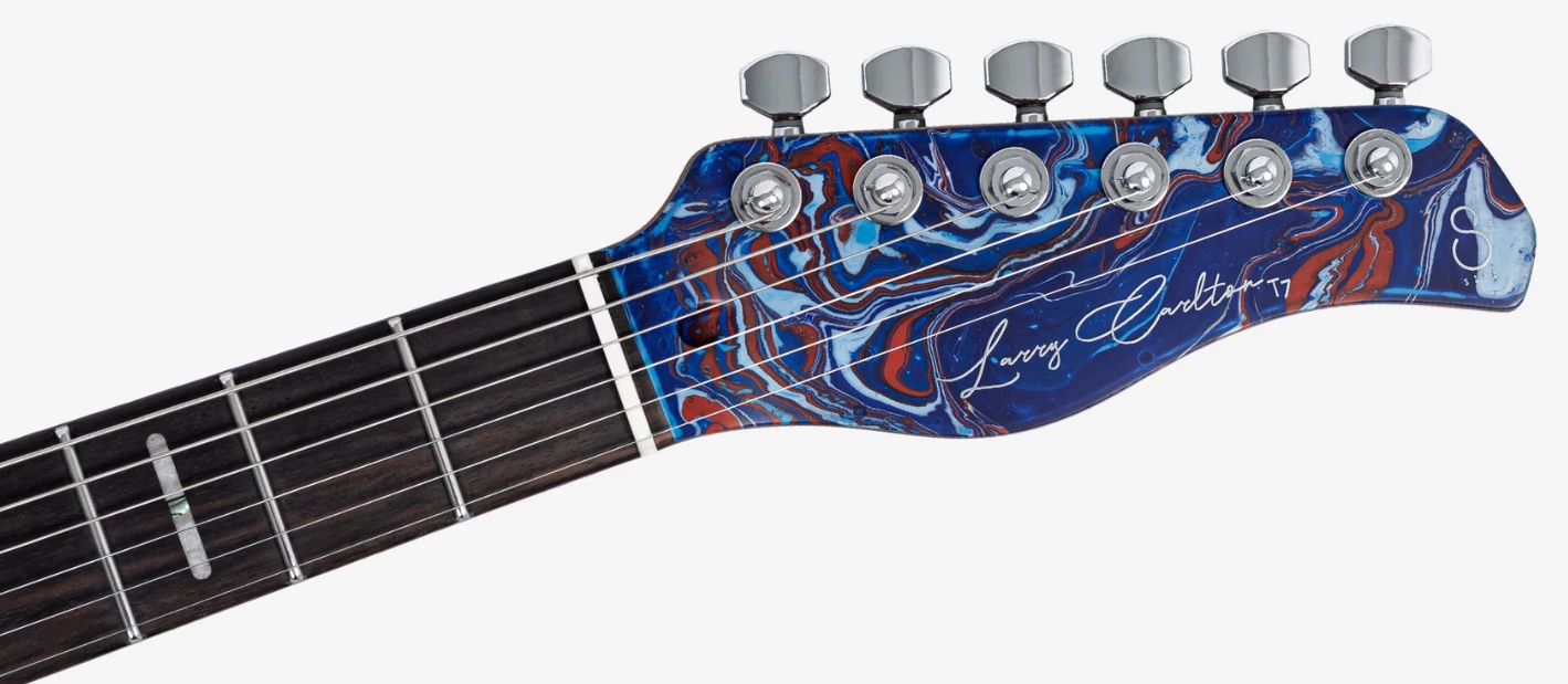 Sire Larry Carlton T7 Sw 2h Trem Rw - Blue Swirl - Tel shape electric guitar - Variation 3