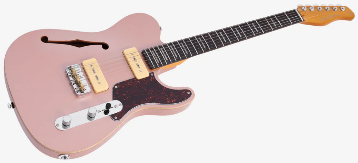 Sire Larry Carlton T7tm Signature 2s P90 Ht Rw - Rosegold - Tel shape electric guitar - Variation 2