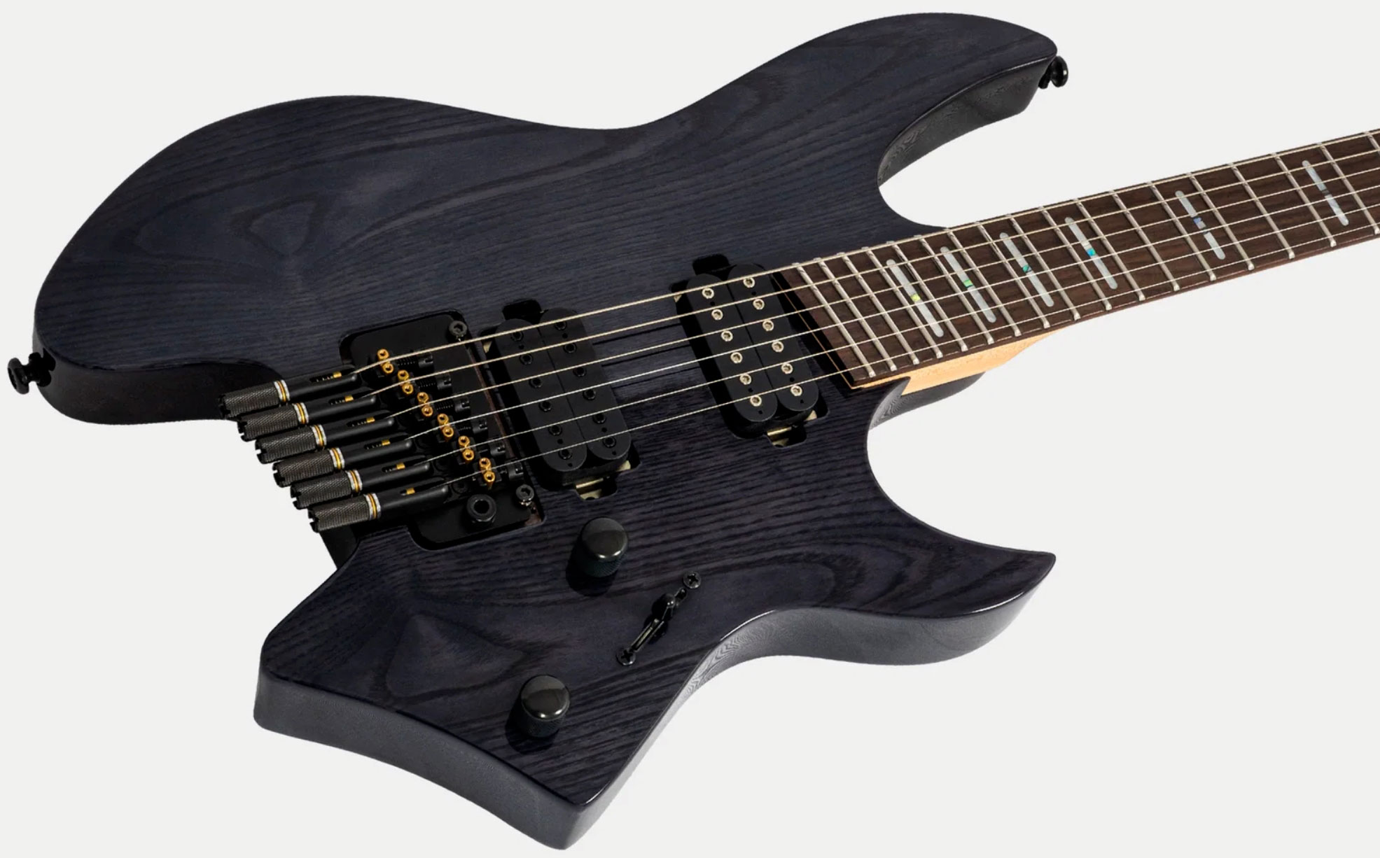 Sire Larry Carlton X6 Headless Multiscale 2h Trem Rw - Transparent Black - Multi-Scale Guitar - Variation 2