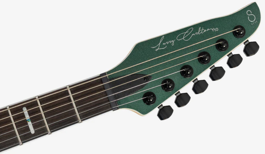 Sire Larry Carlton Y10 2h Fishman Fluence Trem Eb - Metallic Green - Str shape electric guitar - Variation 3