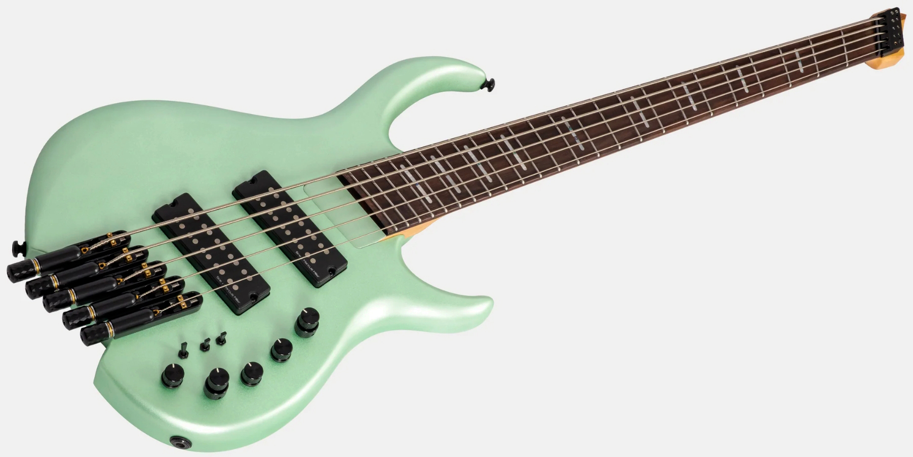 Sire Marcus Miller M6 Headless 5st Multiscale 5c Active Rw - Surf Green Metallic Satin - Solid body electric bass - Variation 2