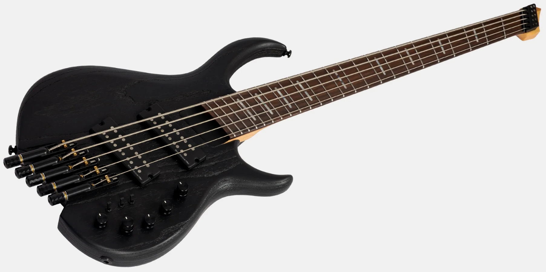 Sire Marcus Miller M6 Headless 5st Multiscale 5c Active Rw - Black - Solid body electric bass - Variation 2