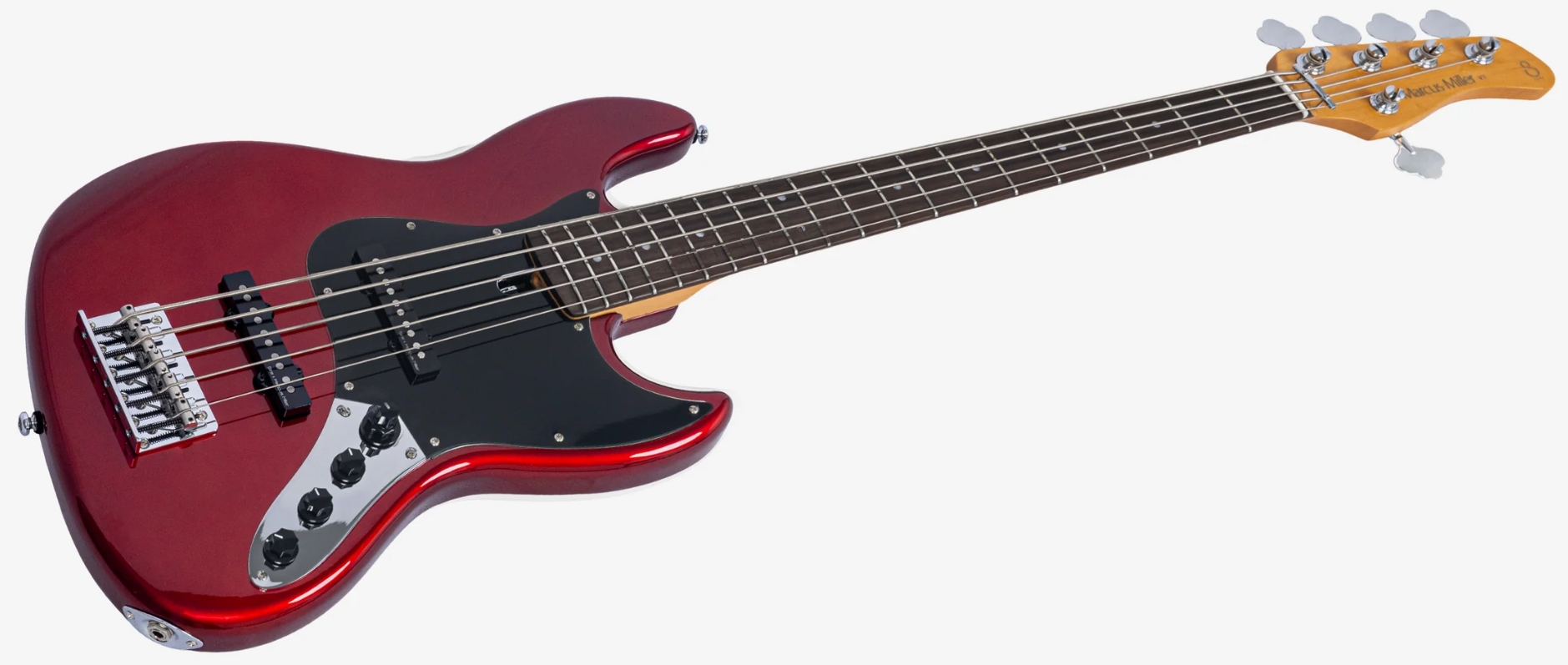 Sire Marcus Miller V3 New Gen 5st 5c Active Rw - Candy Apple Red - Solid body electric bass - Variation 2