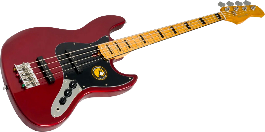Sire Marcus Miller V5 Alder 4st Fretless Mn - Candy Apple Red - Solid body electric bass - Variation 2