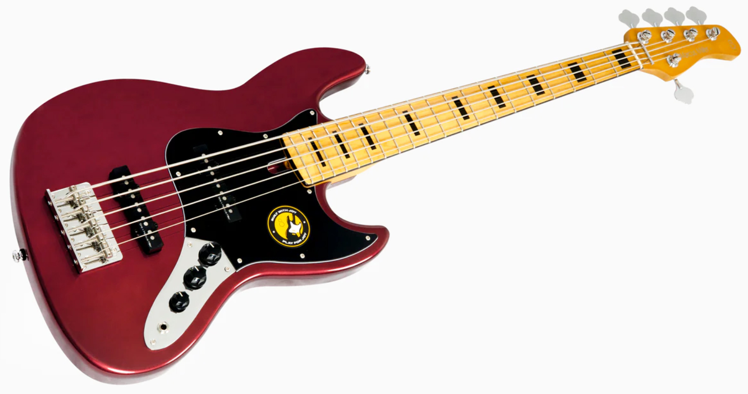 Sire Marcus Miller V5 Alder 5st 5c Mn - Candy Apple Red - Solid body electric bass - Variation 2