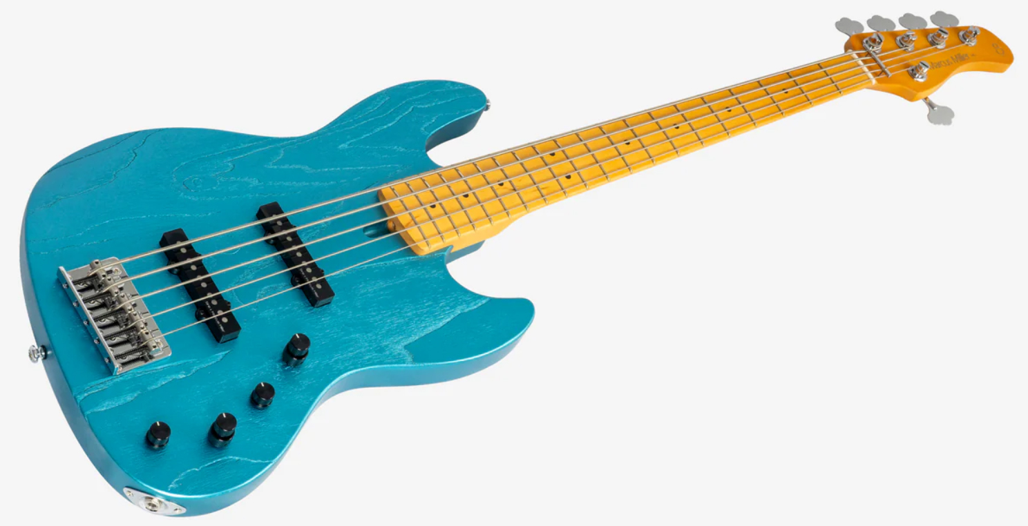 Sire Marcus Miller V6 5st 5c Active Mn - Ocean Turquoise Blue - Solid body electric bass - Variation 2