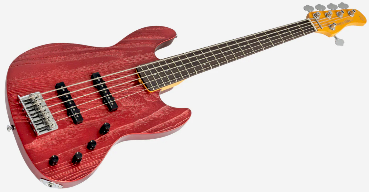 Sire Marcus Miller V6 5st 5c Active Rw - Candy Apple Red - Solid body electric bass - Variation 2