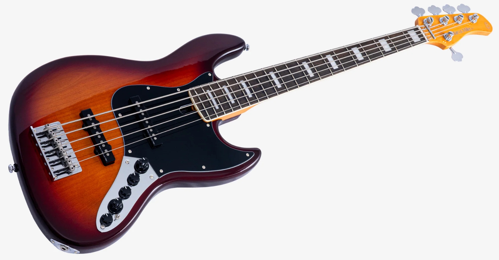 Sire Marcus Miller V7 Alder New Gen 5st Lh 5c Active Eb - Tobacco Sunburst - Solid body electric bass - Variation 2