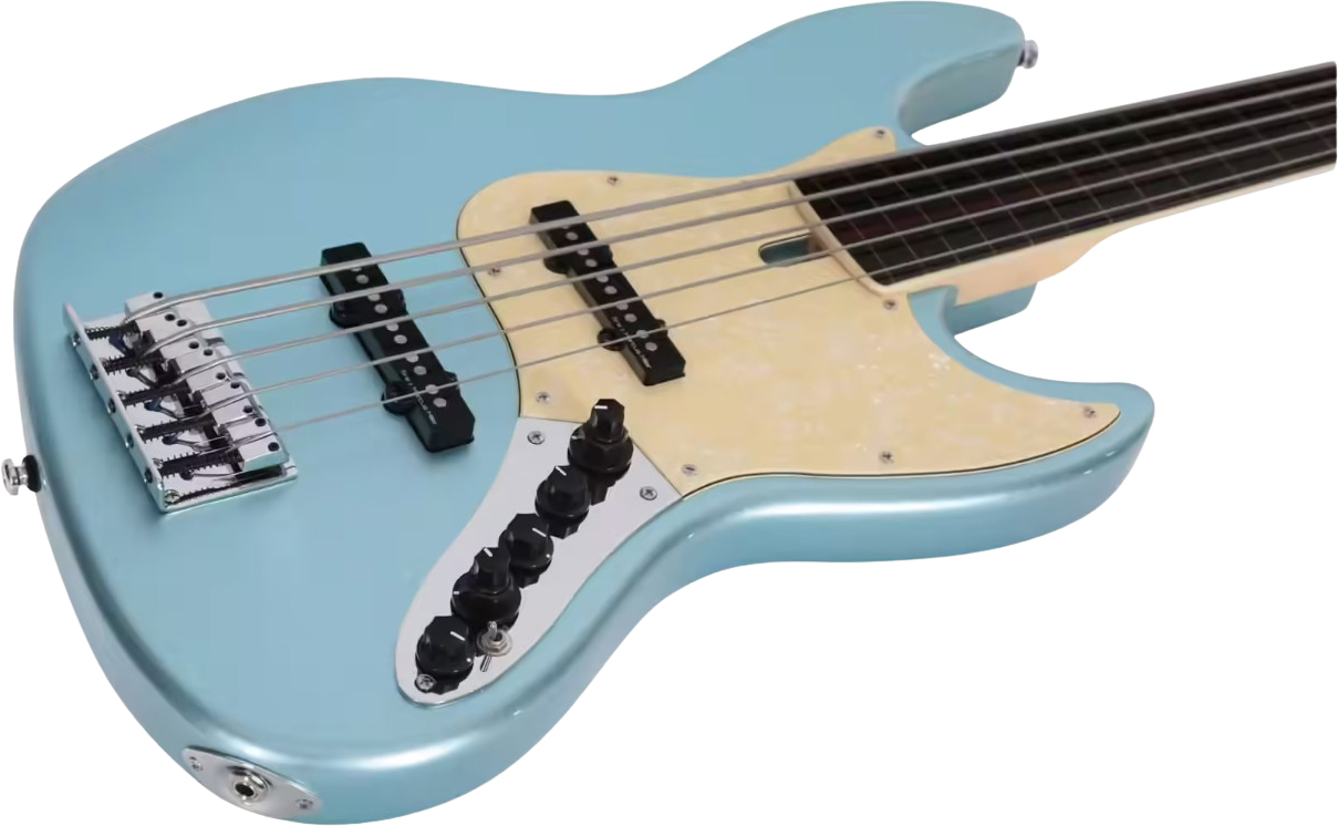 Sire Marcus Miller V7 Alder 5st Fl 2nd Gen. 5c Fretless Eb Sans Housse - Lake Placid Blue - Solid body electric bass - Variation 2