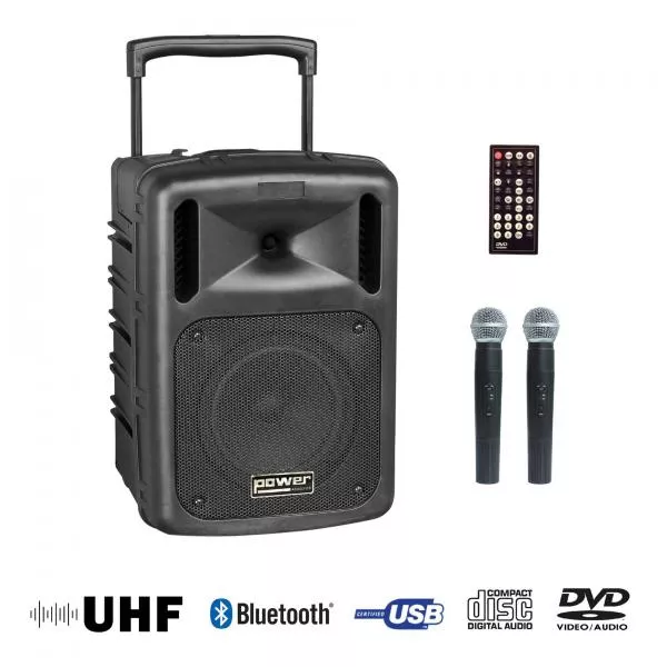 Portable pa system Power acoustics Be 9610 Uhf Abs