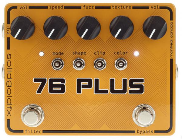 Overdrive, distortion & fuzz effect pedal Solidgoldfx 76 Plus Octave Up Fuzz & Filter