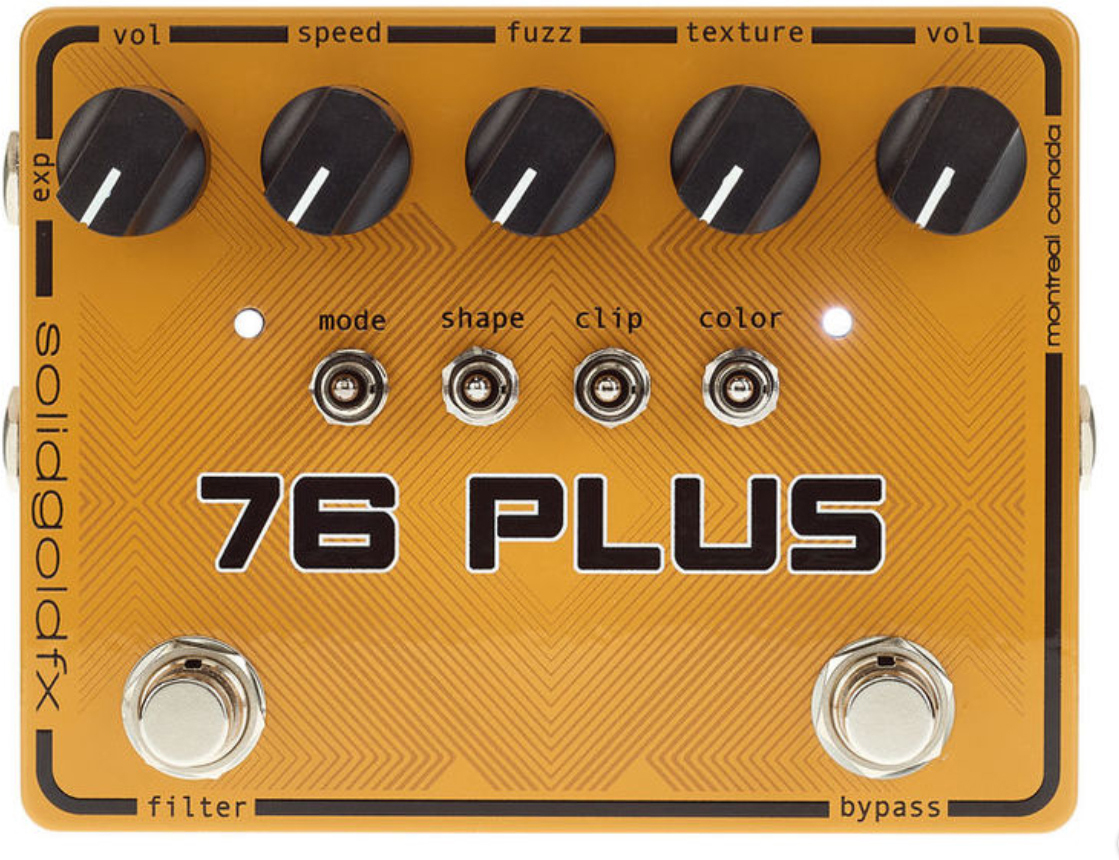 Solidgoldfx 76 Plus Octave Up Fuzz & Filter - Overdrive, distortion & fuzz effect pedal - Main picture