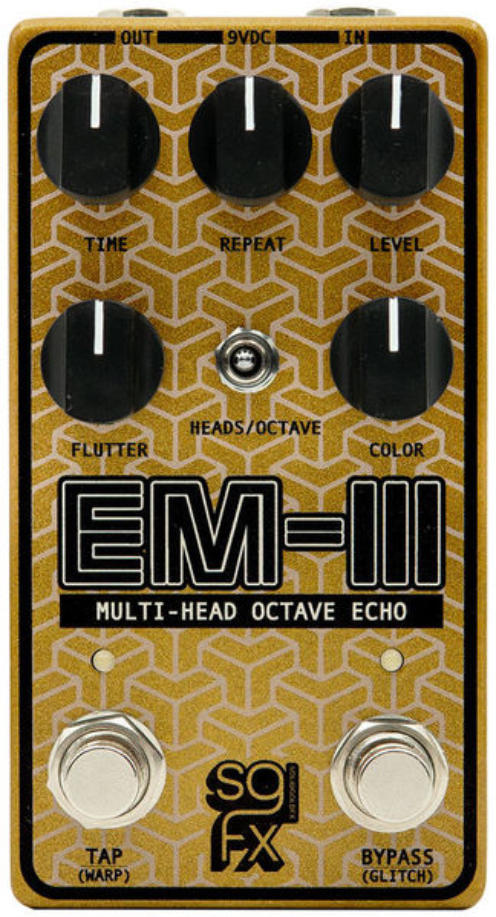 Solidgoldfx Em-iii Multi-head Octave Echo - Reverb, delay & echo effect pedal - Main picture