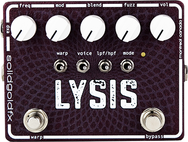 Solidgoldfx Lysis Polyphonic Octave Down Fuzz Modulator - Overdrive, distortion & fuzz effect pedal - Main picture