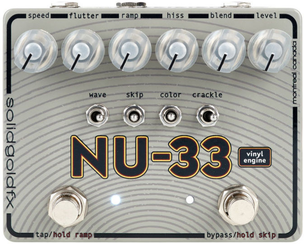 Solidgoldfx Nu-33 Vinyl Engine - Modulation, chorus, flanger, phaser & tremolo effect pedal - Main picture