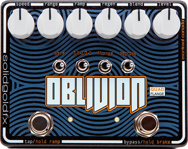 Solidgoldfx Oblivion Quad Flanger - Modulation, chorus, flanger, phaser & tremolo effect pedal - Main picture