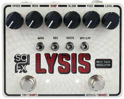 Modulation, chorus, flanger, phaser & tremolo effect pedal Solidgoldfx Lysis MKII Polyphonic Octave Fuzz Modulator